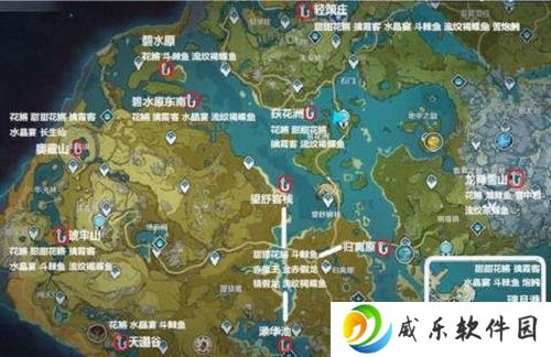 原神璃月钓鱼点分布图最新位置大全 具体介绍