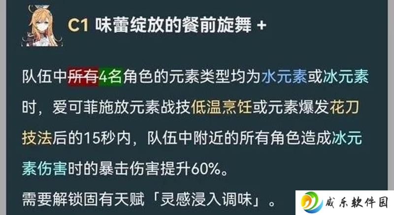 原神爱可菲V2改动出炉 烹饪被动冷却时间调整