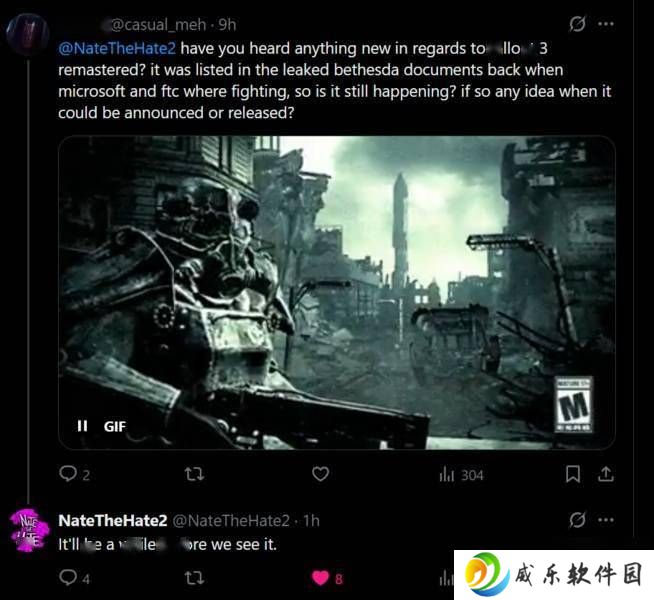 《辐射3》复刻版游戏发布无期，经典作品重制命运如何？
