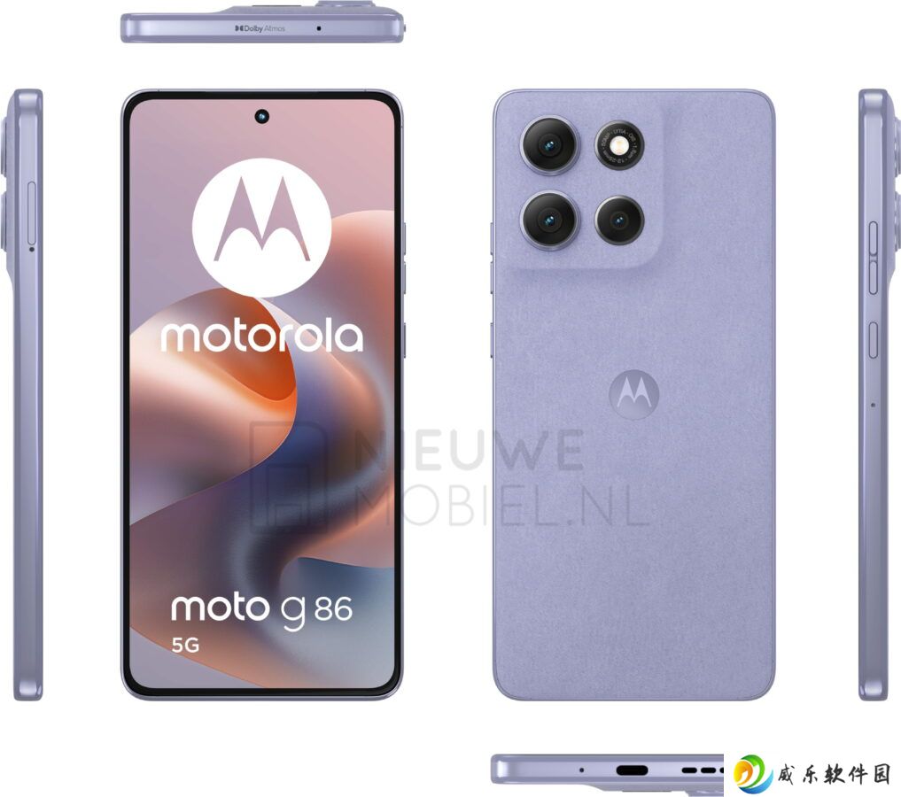 摩托罗拉 Moto G86 5G 手机渲染图首曝：Edge 风格、5000 万主摄，预估售 330 欧元