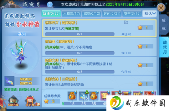 《幻唐志:逍遥外传》成就月