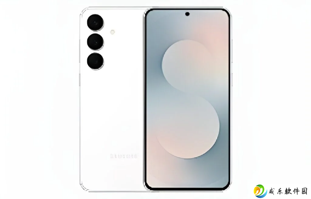 白色版三星 Galaxy S25 FE 手机渲染图曝光：收窄“下巴”边框