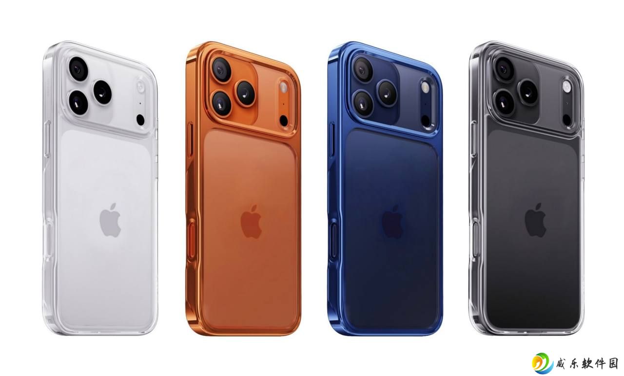 苹果 iPhone 17 Pro / Max 颜色阵容曝光：黑、蓝、银、橙四款可选