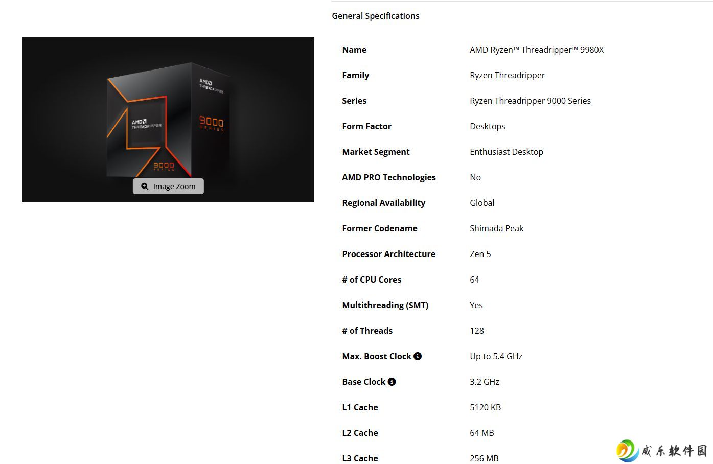工作站之王：AMD Ryzen Threadripper 9980X 处理器跑分曝光，单核比 7980X 高 11%、多核高 16%