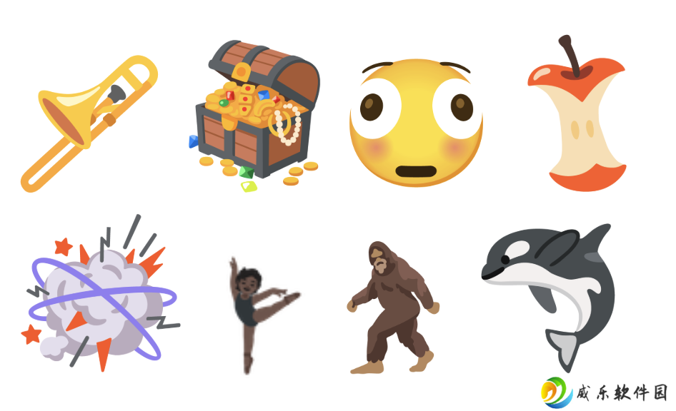 8 款全新 emoji 今秋上线：苹果核、百宝箱、芭蕾舞者、虎鲸……