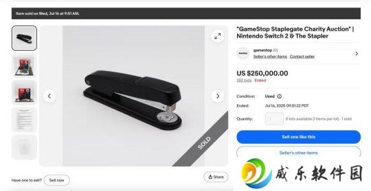 “订书钉门”落幕！被订书钉损坏的Switch 2主机拍出25万美元天价