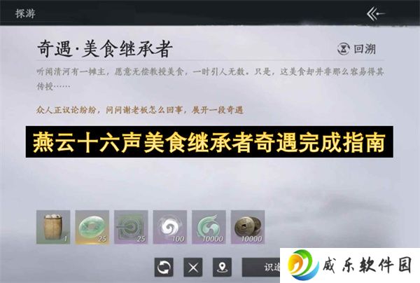 燕云十六声美食继承者奇遇完成指南