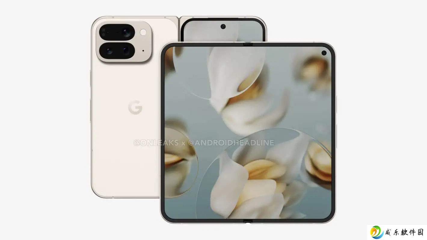 谷歌 Pixel 10 Pro Fold 折叠屏手机渲染图亮相，延续前代机型“=”形相机模组