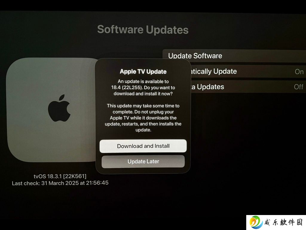 苹果 tvOS 18.4 发布：首次支持语音控制 Matter 扫地机器人、优化 Apple TV 应用