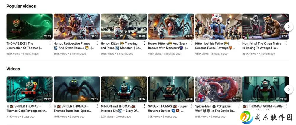 YouTube 上 AI 生成的儿童惊悚视频泛滥，平台监管面临挑战