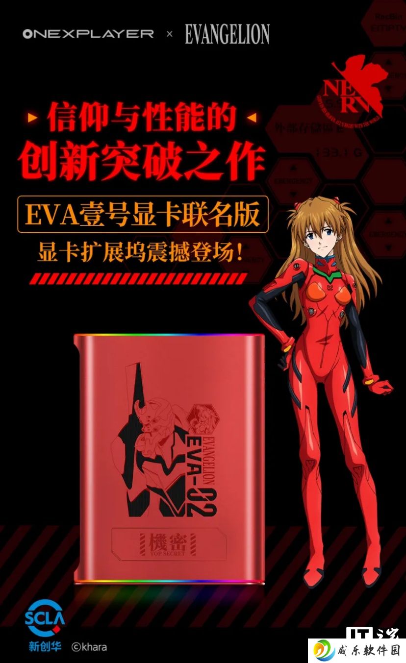 壹号显卡扩展坞 EVA 联名版发布：二号机与明日香元素，6999 元