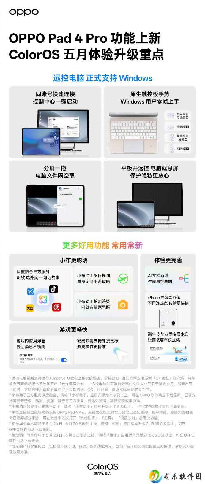 OPPO Pad 4 Pro 平板五月功能上新，远控电脑正式支持 Windows