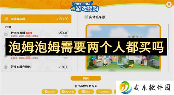 泡姆泡姆需要两个人都买吗