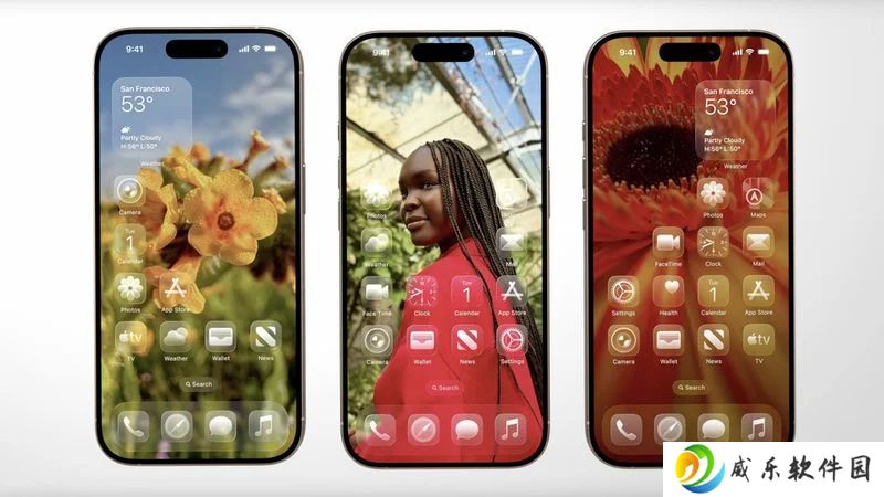 苹果 iOS 26 上新“透明色”模式：透明美学颠覆 iPhone 体验