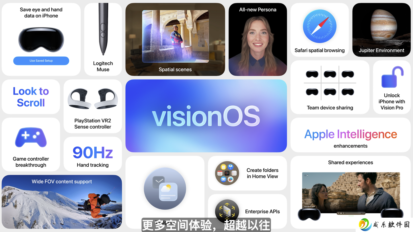 苹果 visionOS 26 首个开发者测试版推送：全新 3D 小组件、新增空间场景功能