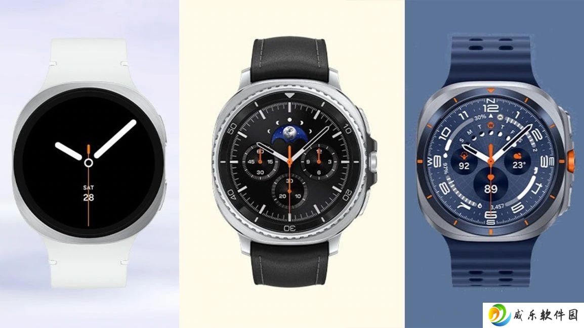 三星 Galaxy Watch 8 / Classic / Ultra 智能手表渲染图再曝光