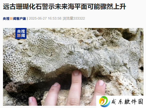研究团队：远古珊瑚化石警示未来海平面可能骤然上升