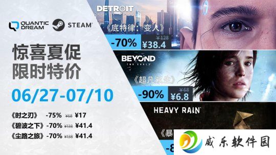 Quantic Dream叙事杰作夏日限时燃情价，畅享沉浸冒险之旅！