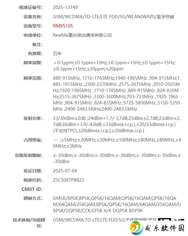 realme 真我 15 系列手机入网，消息称其搭载 7s Gen3 / 7 Gen4 处理器