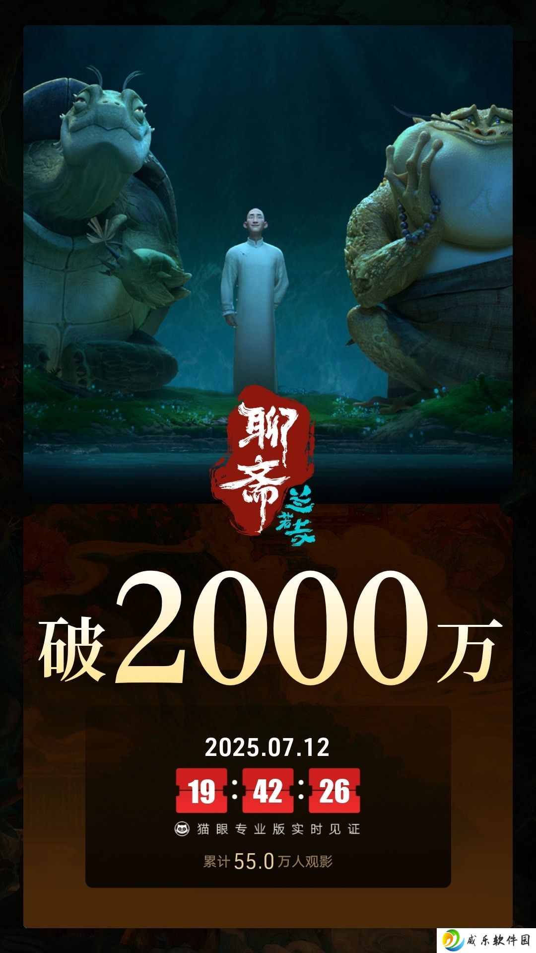 追光动画电影《聊斋：兰若寺》今日上映，总票房破 2000 万